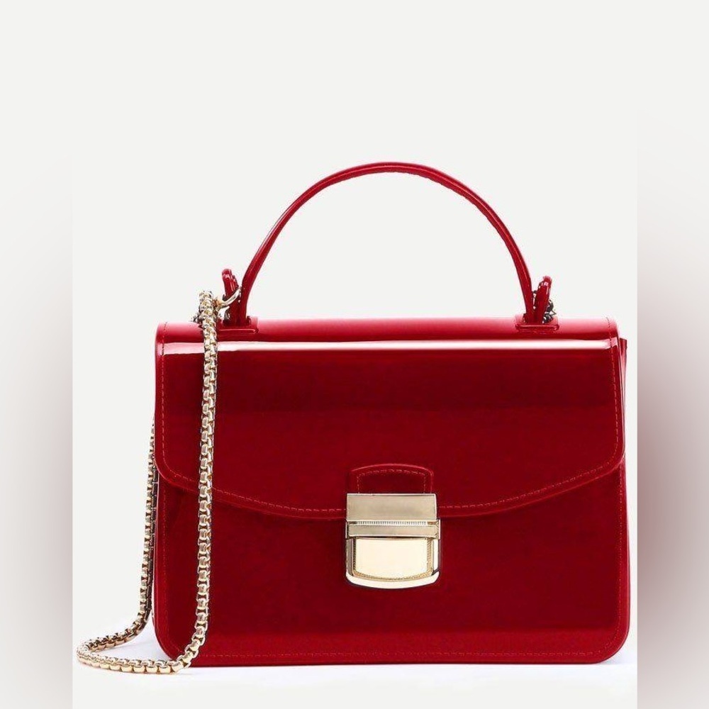 2/$35 NWOT Deluxity Red Patent Leather Handbag